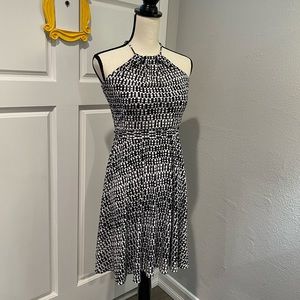 Ann Taylor black and white dress